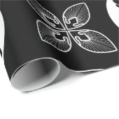 Zwart wit logo cadeaupapier (Rol Hoek)