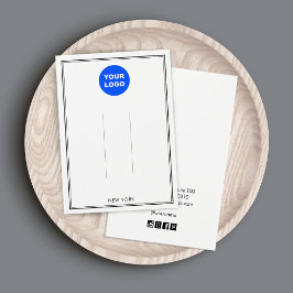 Zwart wit, Logo-haarklemscherm toevoegen Visitekaartje