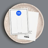 Zwart wit, Logo-haarklemscherm toevoegen Visitekaartje