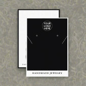 Zwart & Wit logo L Oorbellen Ketting Sieraden Contactkaartje