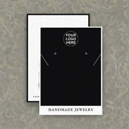 Zwart & Wit logo L Oorbellen Ketting Sieraden Contactkaartje