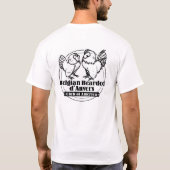 Zwart-wit logo mannen t-shirt (Achterkant)