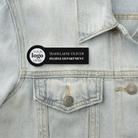 Zwart-wit Logo Personeelszaken Naamplaatje (In situ)