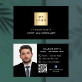 Zwart wit logo QR code foto facebook icoon Visitekaartje