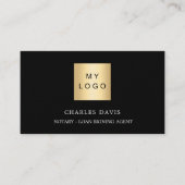 Zwart wit logo QR code foto facebook premium Visitekaartje (Voorkant)