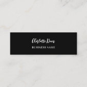 Zwart-wit logo QR-code Mini Visitekaartje (Voorkant)