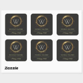 Zwart & Wit Logo Sticker voor Visagisten (Vel)