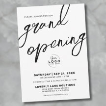 Zwart Wit Logo Zakelijk Grootse Opening