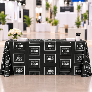 Zwart Wit Logo Zakelijke Promotie Tafelkleed