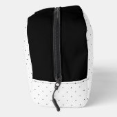 Zwart-Wit Loof Monogram Stippenpatroon Toilettasje (Rechts)