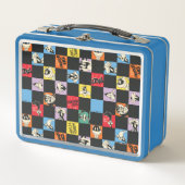 Zwart-wit LOONEY TUNES™ in kleurrijke checker (Voorkant)