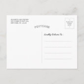 Zwart wit Lotus Yoga Meditation Instructor Quote Briefkaart (Achterkant)