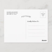 Zwart wit Lotus Yoga Meditation Instructor Quote Briefkaart (Achterkant)