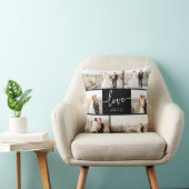 Zwart-wit Love Worpillow Kussen (Stoel)