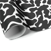 Zwart-wit luipaard huidpatroon cadeaupapier (Rol Hoek)
