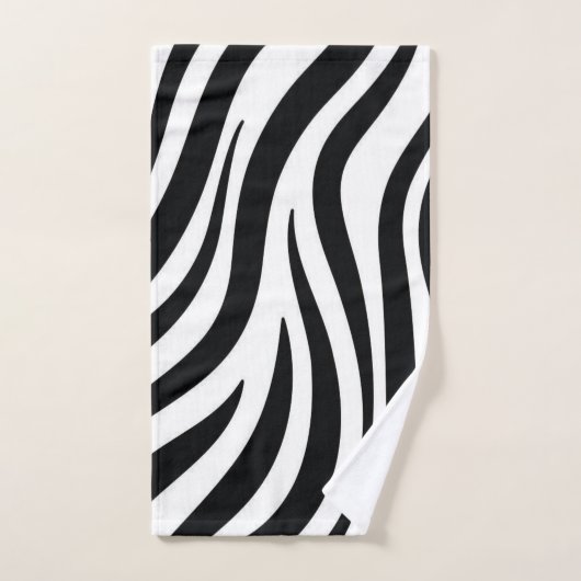 Zwart & Wit Luipaard Print Badkamer Handdoek Sets (Handdoek)