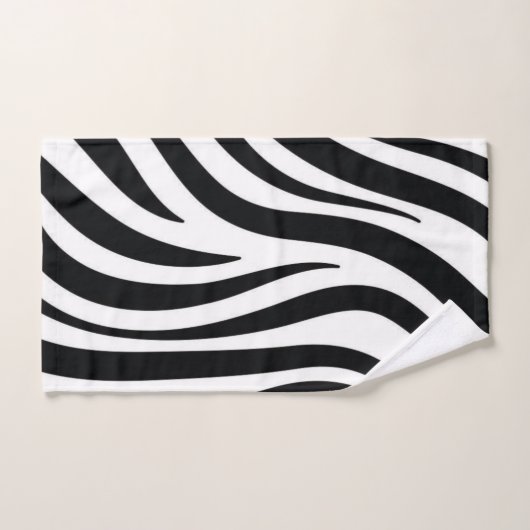 Zwart & Wit Luipaard Print Badkamer Handdoek Sets (Handdoek)