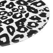 Zwart-wit Luipaard print Snijplank (Hoek)