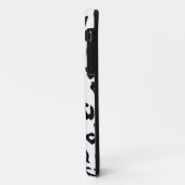Zwart-wit luipaardprint Case-Mate iPhone case (Achterkant/links)