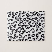 Zwart-wit luipaardprint legpuzzel (Horizontaal)