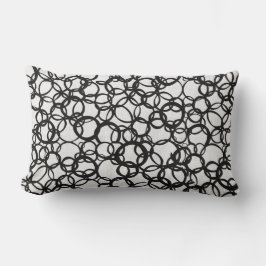 Zwart-wit Lumbaal Sierkussen Kussen
