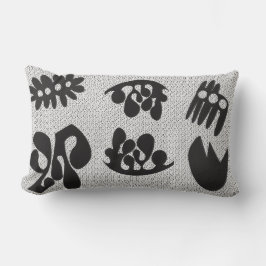 Zwart-wit Lumbaal Sierkussen Kussen