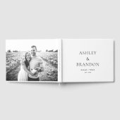 Zwart-Wit Luxe Trouwboek voor Gasten Gastenboek (Volledig)