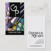 Zwart wit maakt artistiek palet Visitekaartje op (Voorkant / Achterkant)