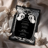 Zwart-wit  Mackintosh Bomen in Bloei Kaart