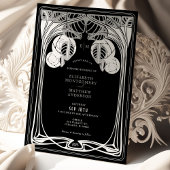 Zwart-wit  Mackintosh Bomen in Bloei Kaart