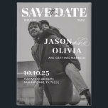 Zwart-wit magazine Hoesje Fotobruiloft Magneet<br><div class="desc">Zwart-wit Magazine Hoesje Foto Trouwmagneet</div>