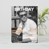 Zwart-wit Magazine Redactie 36ste verjaardag Kaart (Staand voorkant)