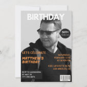 Zwart-wit Magazine Redactie 58ste verjaardag Kaart (Voorkant)