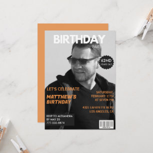 Zwart-wit Magazine Redactie 62e verjaardag Kaart