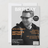 Zwart-wit Magazine Redactie 64ste verjaardag Kaart (Voorkant)