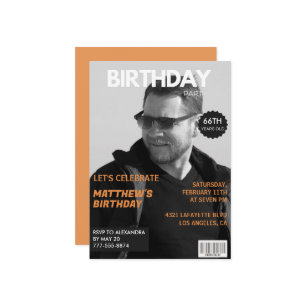 Zwart-wit Magazine Redactie 66ste verjaardag Kaart