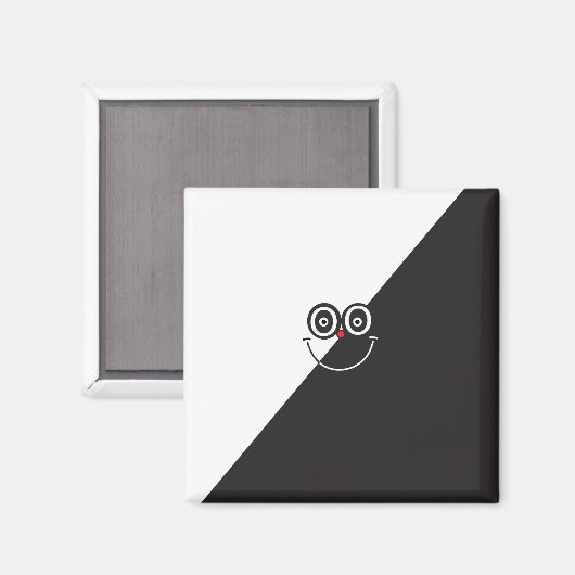 Zwart-wit magneet (Voorkant / Achterkant)