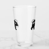 Zwart-wit Mama Beer Glas (Rechts)
