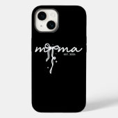 Zwart-wit Mama Est Gepersonaliseerd Case-Mate iPhone Case (Achterkant)