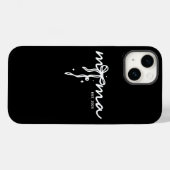 Zwart-wit Mama Est Gepersonaliseerd Case-Mate iPhone Case (Achterkant (horizontaal))