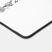 Zwart-wit Mandala Bureaumat (Hoek)