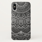 Zwart-wit Mandala Case-Mate iPhone Case (Achterkant)