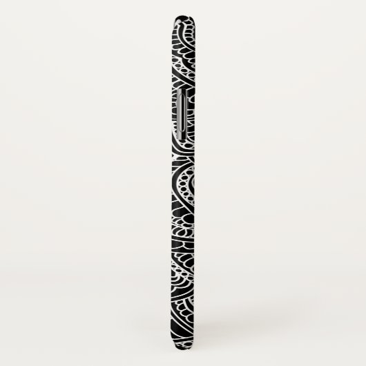 Zwart-wit Mandala Case-Mate iPhone Case (Achterkant / rechts)