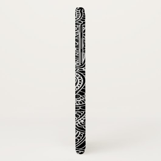 Zwart-wit Mandala Case-Mate iPhone Case (Achterkant/links)
