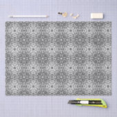 Zwart-wit Mandala Frame Patroon Tissuepapier (Craft)