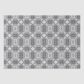 Zwart-wit Mandala Frame Patroon  Tissuepapier (Voorkant)