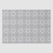 Zwart-wit Mandala Frame Patroon Tissuepapier (Voorkant)
