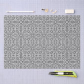 Zwart-wit Mandala Frame Patroon Tissuepapier (Craft)