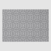 Zwart-wit Mandala Frame Patroon Tissuepapier (Voorkant)