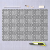 Zwart-wit Mandala Frame Patroon Tissuepapier (Craft)